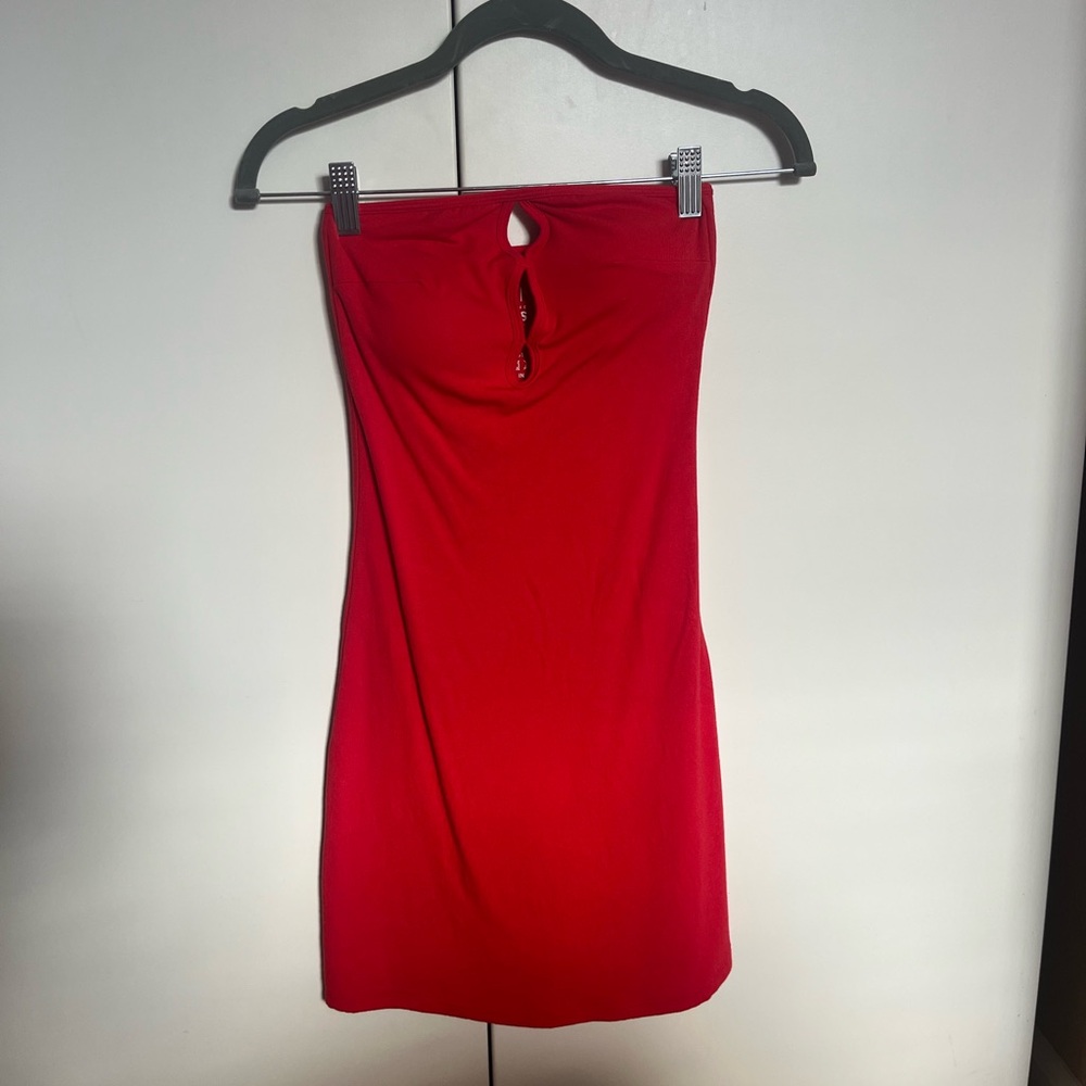 Red Mini Dress - Picture 2 of 3